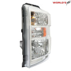 Headlight for Ford E150 E250 E350 (2008–2014) Clear Chrome Housing