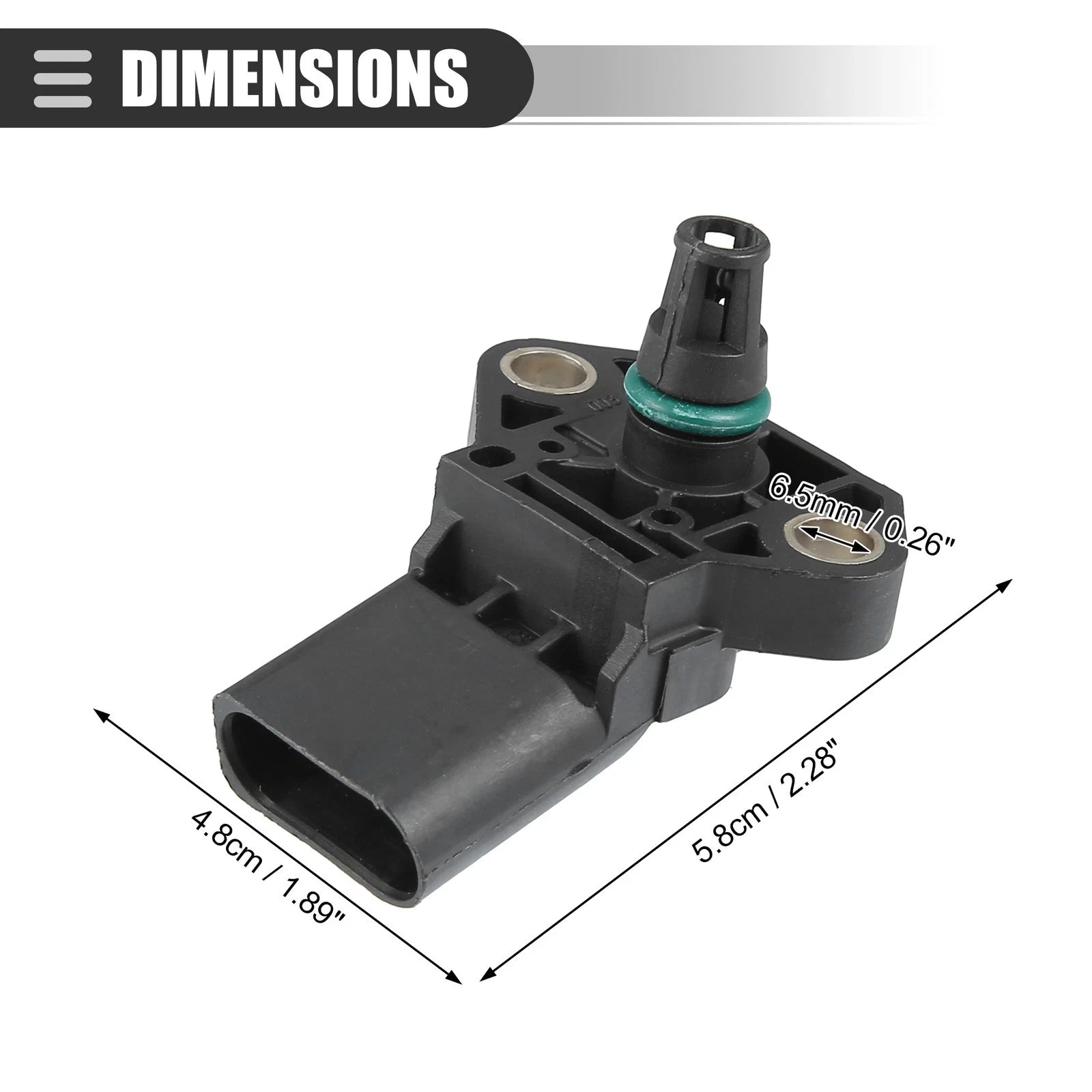 Manifold Air Pressure Sensor for Audi A1 (03K906051)