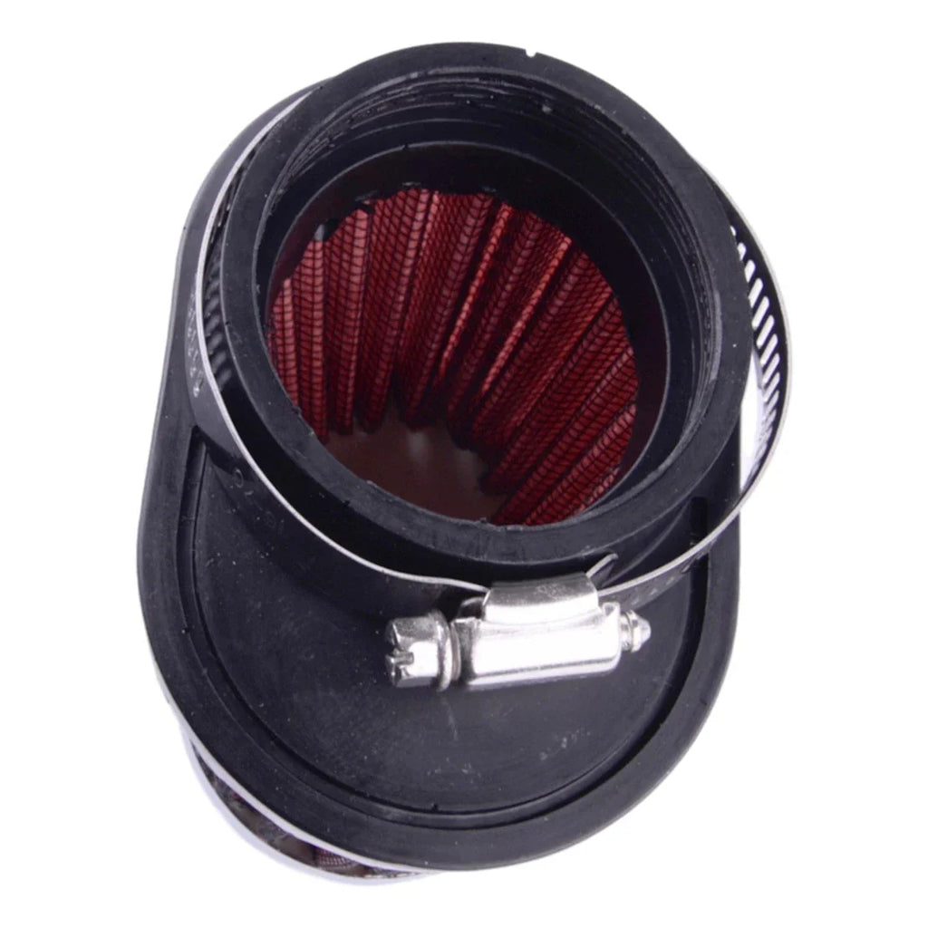 51mm Red Air Filter Cone for Car Motorcycle - Compatible with Various Models