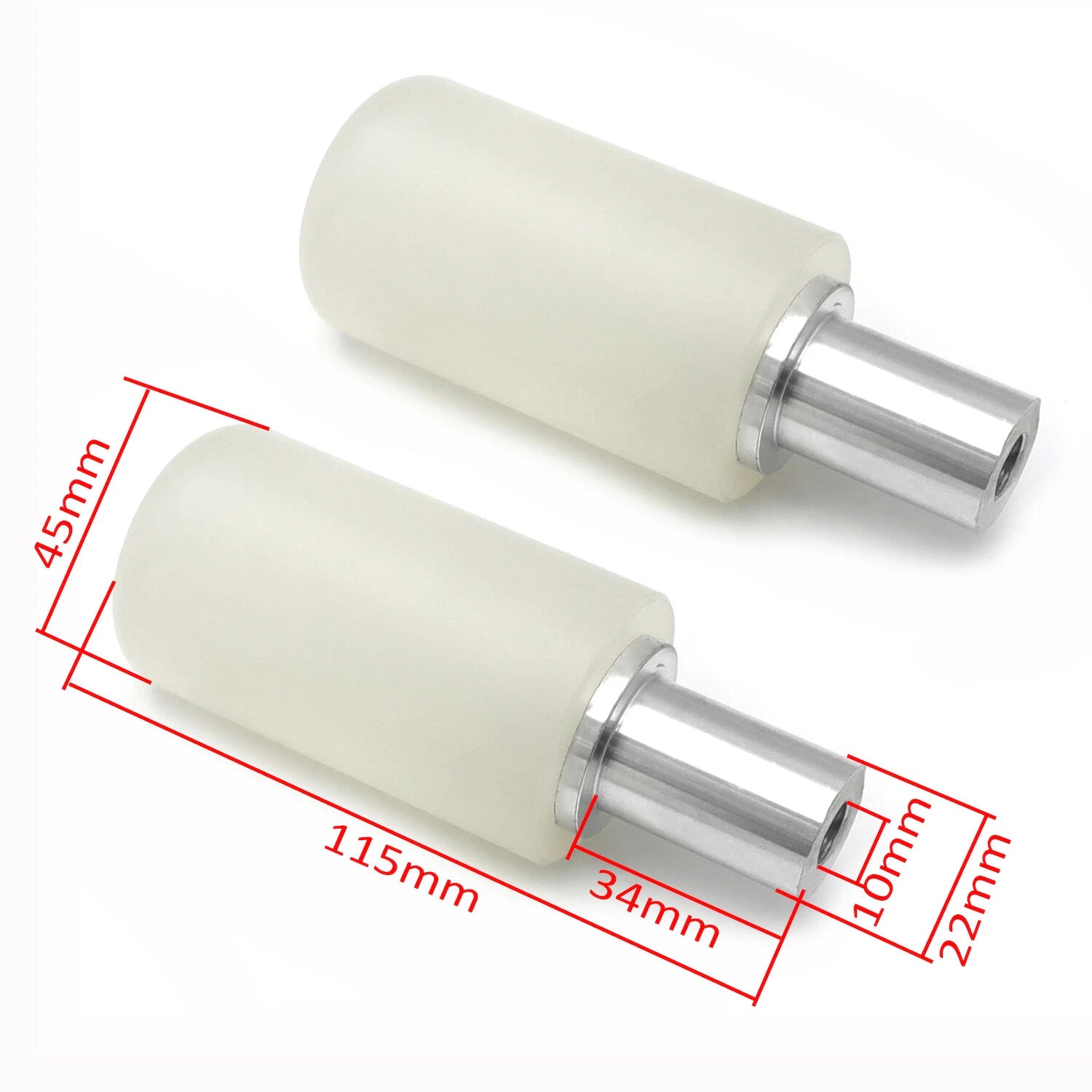 10mm Motorcycle Frame Sliders Crash Protectors for Suzuki Kawa (Universal)