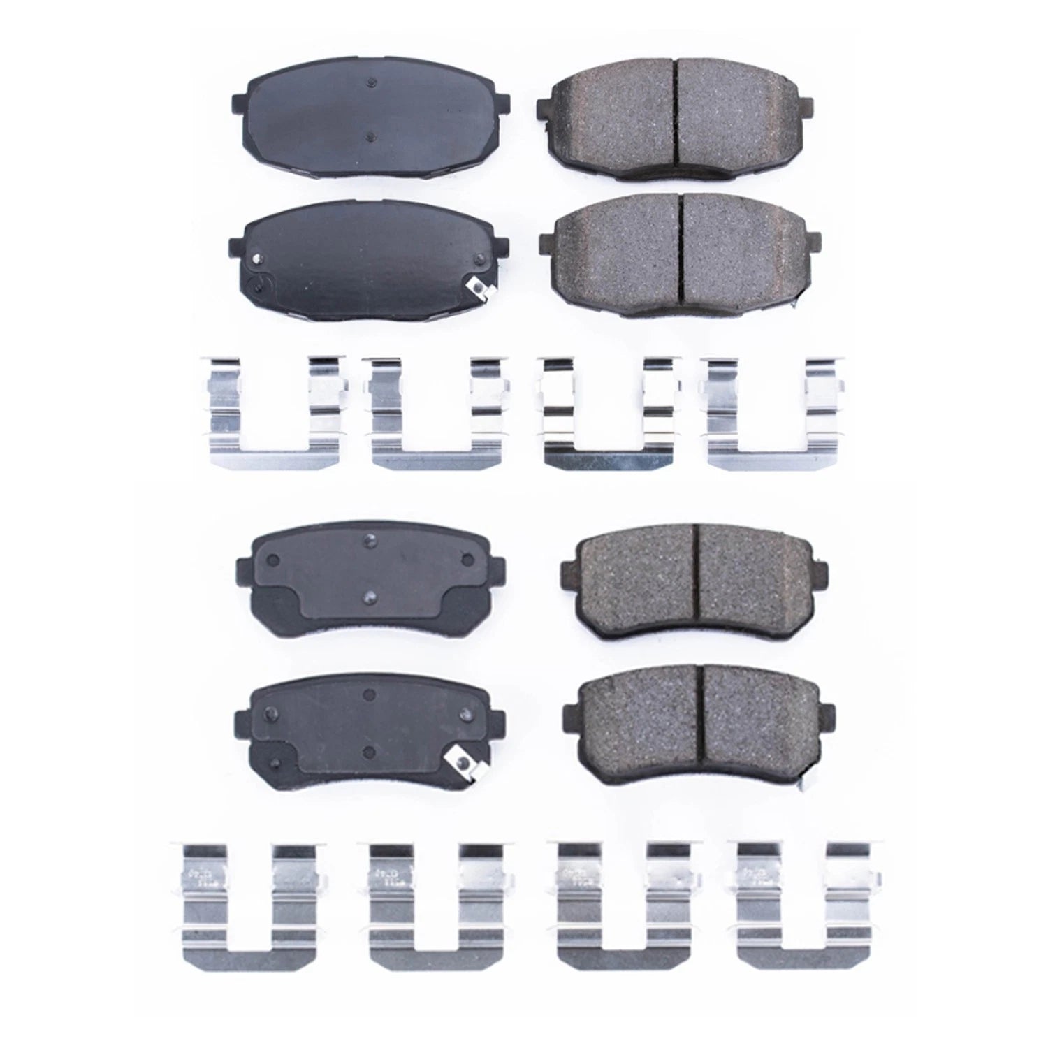 PowerStop Front & Rear Carbon Fiber Ceramic Brake Pads Kit for Elantra Forte