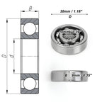 Deep Groove Ball Bearing 10x30x9mm for Scooter Skateboard (6200)