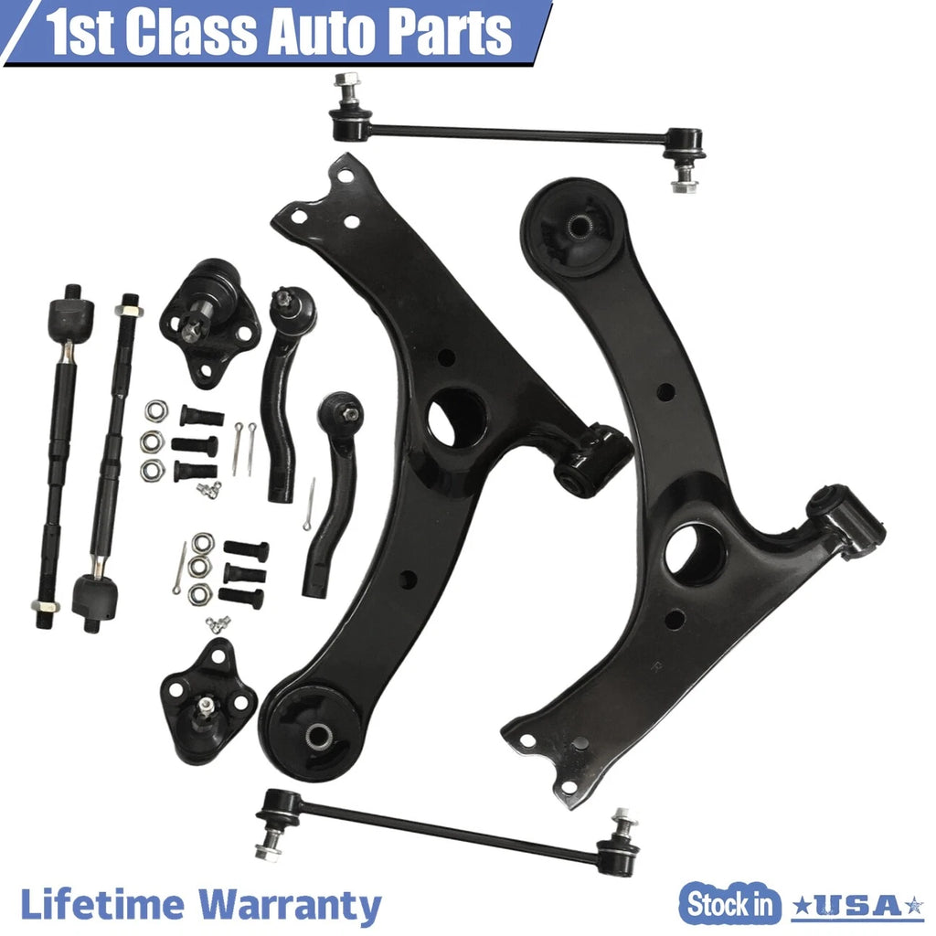 Front Suspension Lower Control Arm Ball Joint Tie Rod for Toyota Corolla (2003–2008)