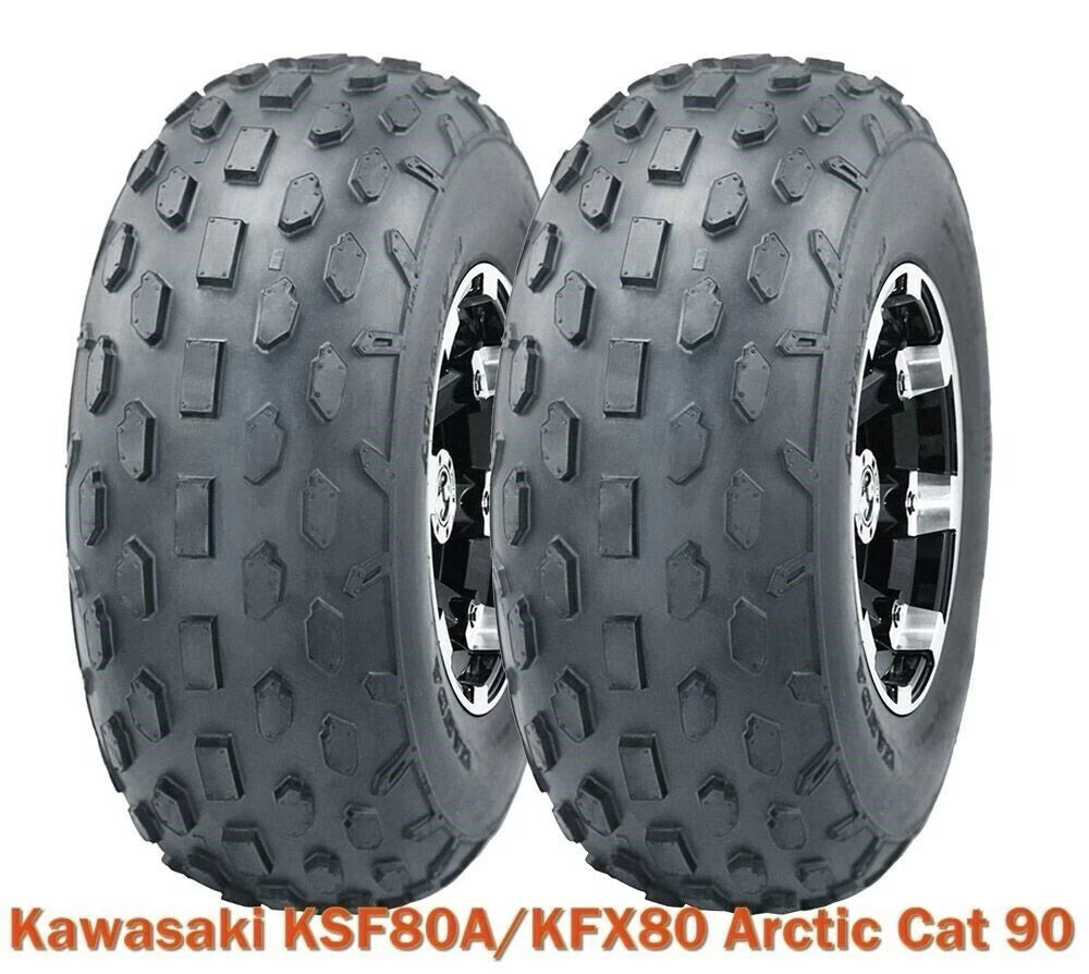2 WANDA Sport ATV Tires 19x7-8 for Kawasaki KSF80A/KFX80, Arctic Cat 90