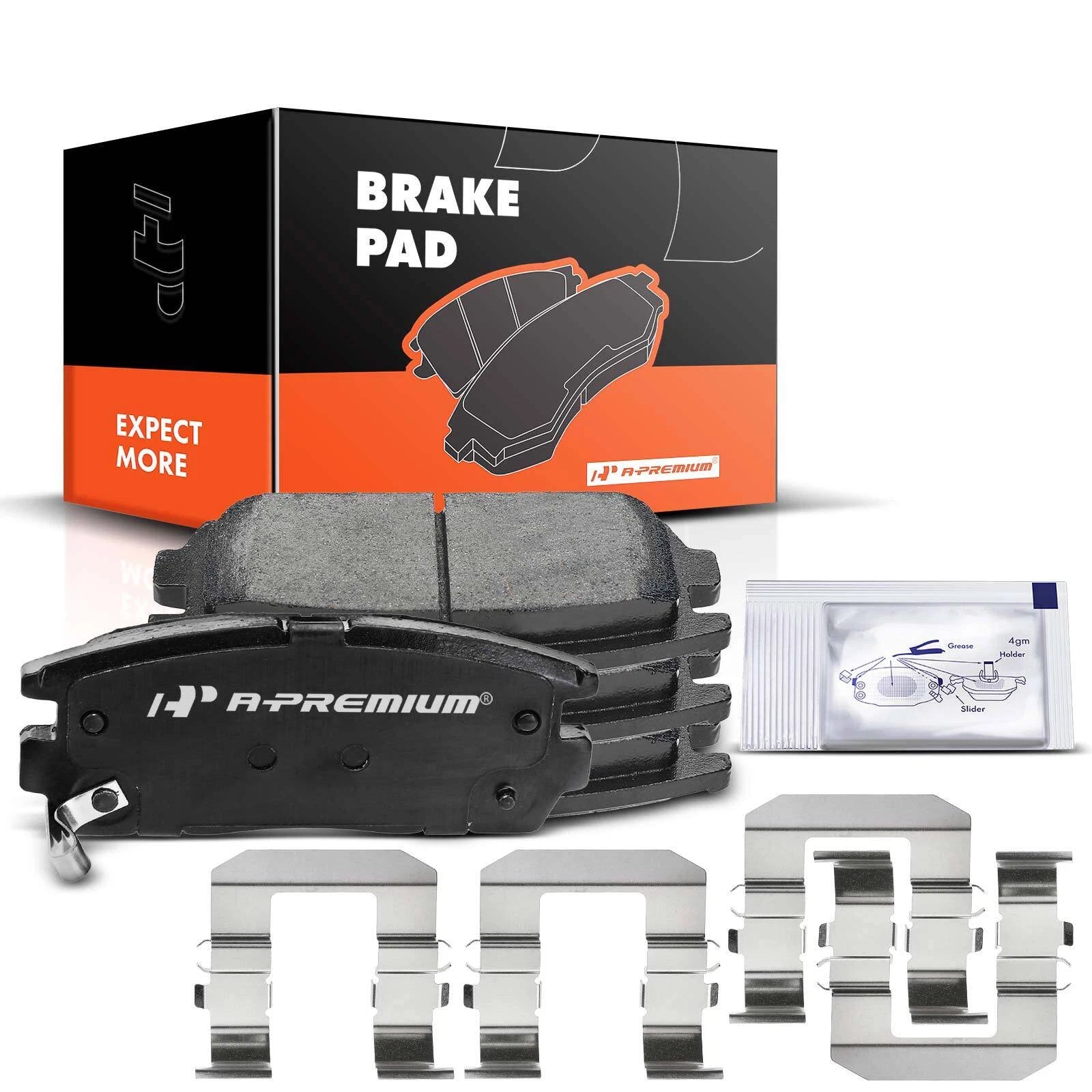 Ceramic Rear Brake Pads for Chevy Equinox (2007–2017) GMC Terrain (2010–2017)