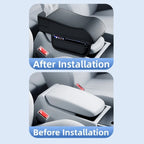 Armrest Box Booster Pad for - Memory Foam Leather