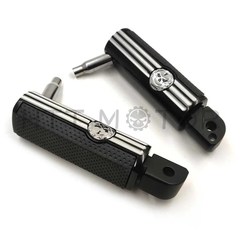 Defiance Footpegs for Harley Davidson Softail Fat Boy (2018–Present) Black Anodized