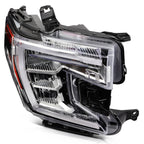 Set of 2 Chrome Headlights for GMC Sierra 1500 (2019–2022)