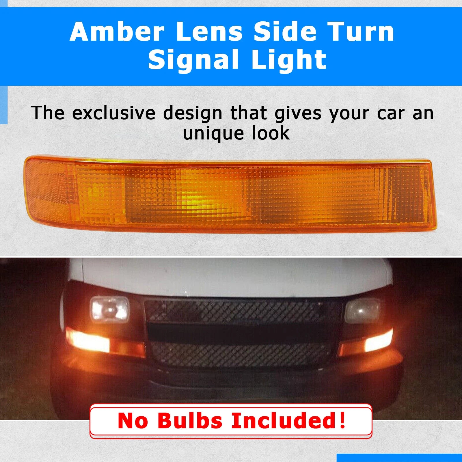Turn Signal Marker Light for Chevy GMC Van (2003–2022)