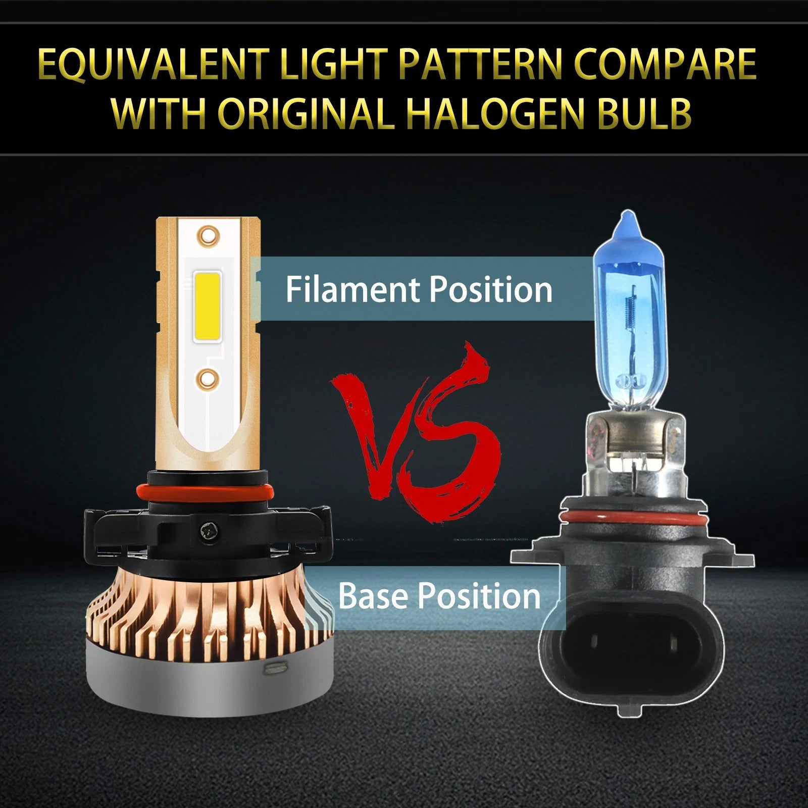2PCS Golden Yellow LED Daytime Running Light Bulbs for Nissan (2014-2019)