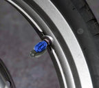 4PCS Blue Grenade Tire Valve Stem Caps for Universal Wheel (Universal)