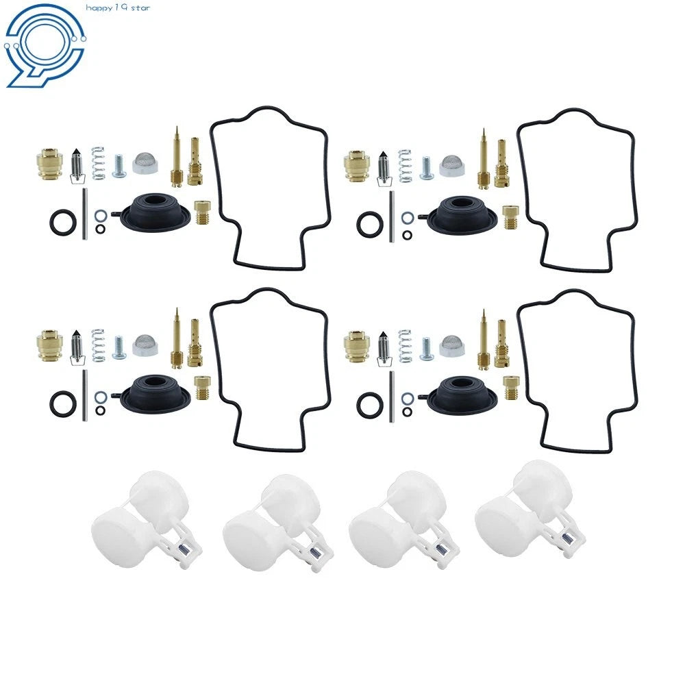 Set of 4 Carburetor Repair Kits for Kawasaki ZX6R Zx600 ZZR600