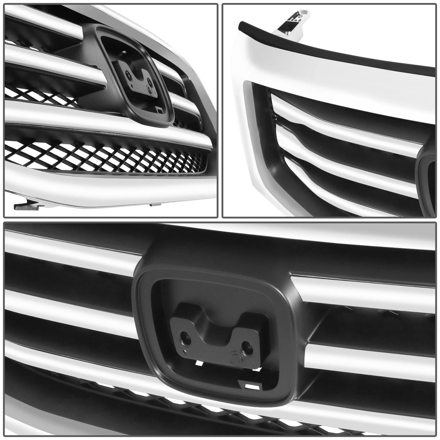 OE Style Chrome Slat Front Bumper Grille Assembly for Honda Pilot (2012–2015)