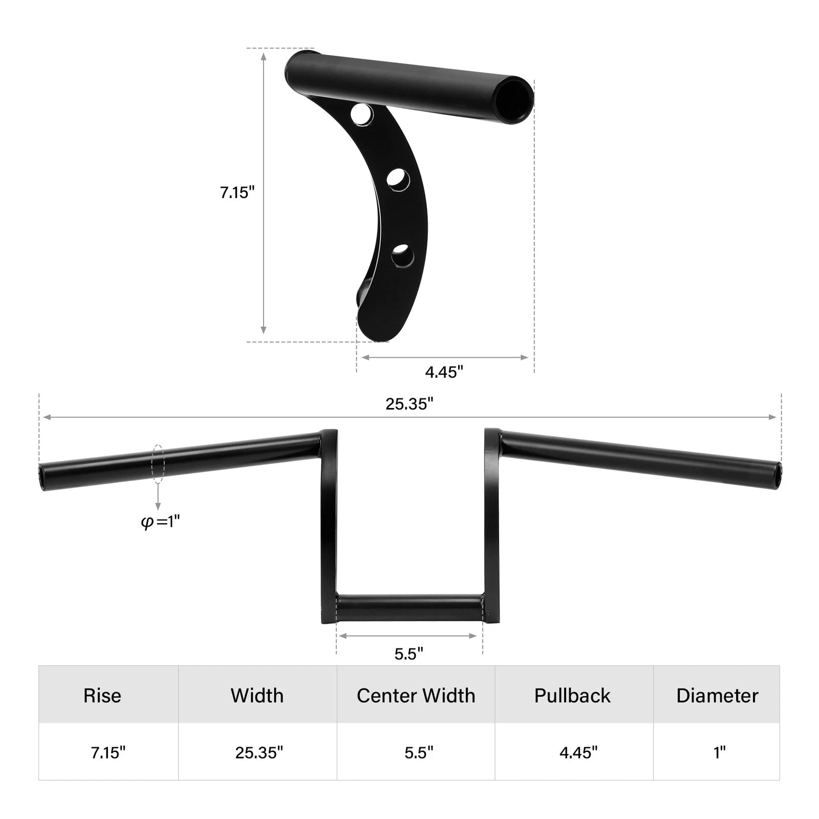 Handlebar 1" Z Fit for Harley Sportster 883 1200 (2004–2023)
