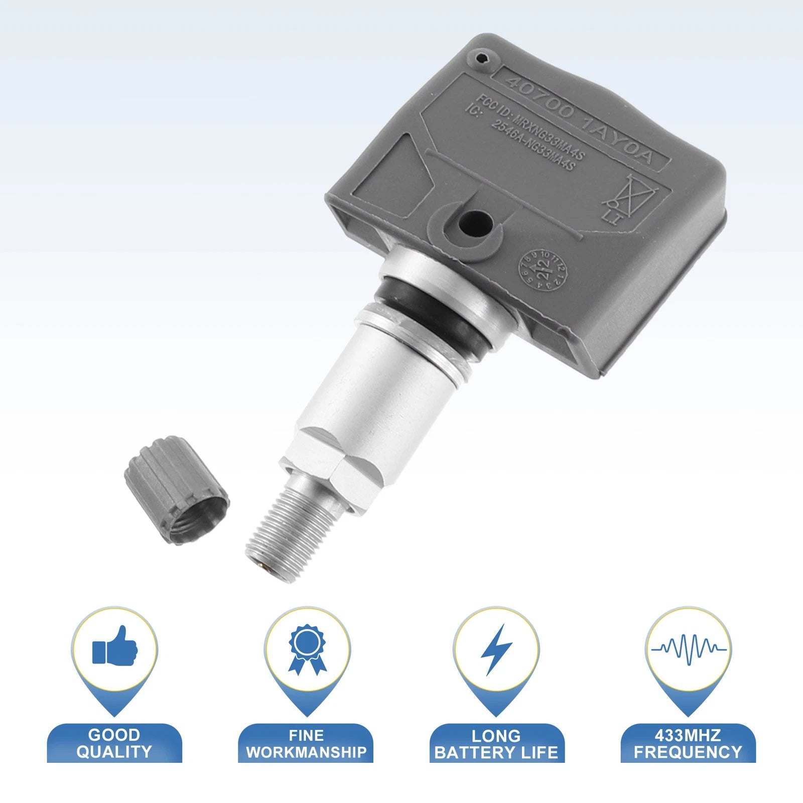 Tire Pressure Monitoring System Sensor 40700-1AY0A for Nissan (433MHz)