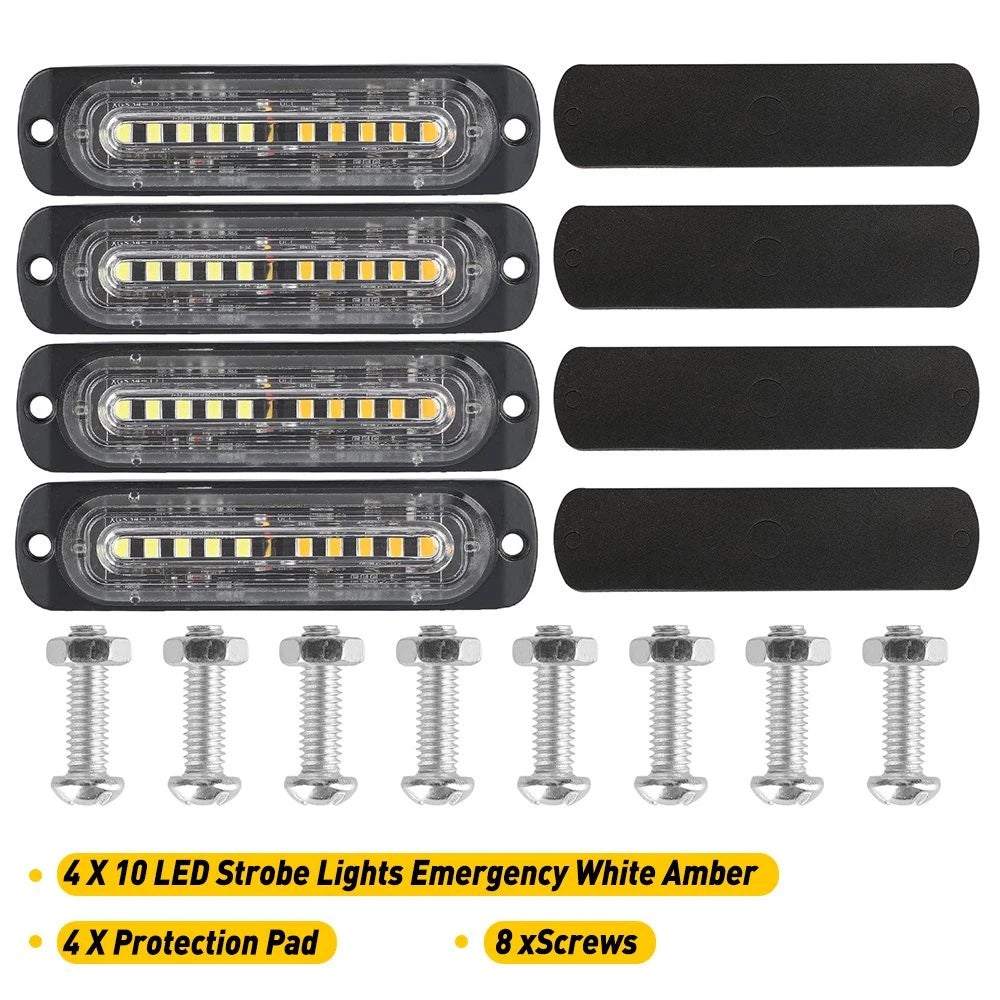 Set of 2 LED Strobe Lamps for Truck Pickup