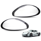 Front Headlamp Lens Covers for Porsche 981 Boxster Cayman (2014–2016)