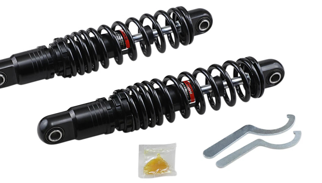 Premium Ride-Height Adjustable Shocks for Harley Touring (13", Heavy Duty)