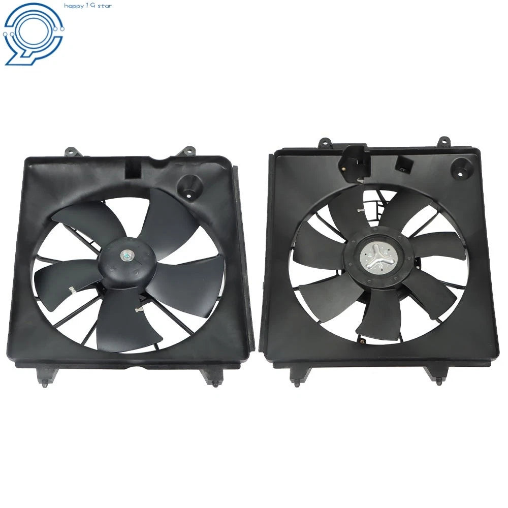 2X A/C Condenser Cooling Fans for Honda CR-V (2007–2009)