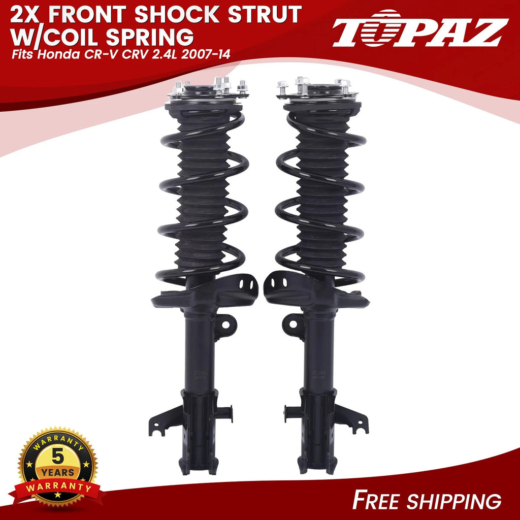 2X Front Struts & Coil Spring Assembly for Honda CR-V (2007–2014)