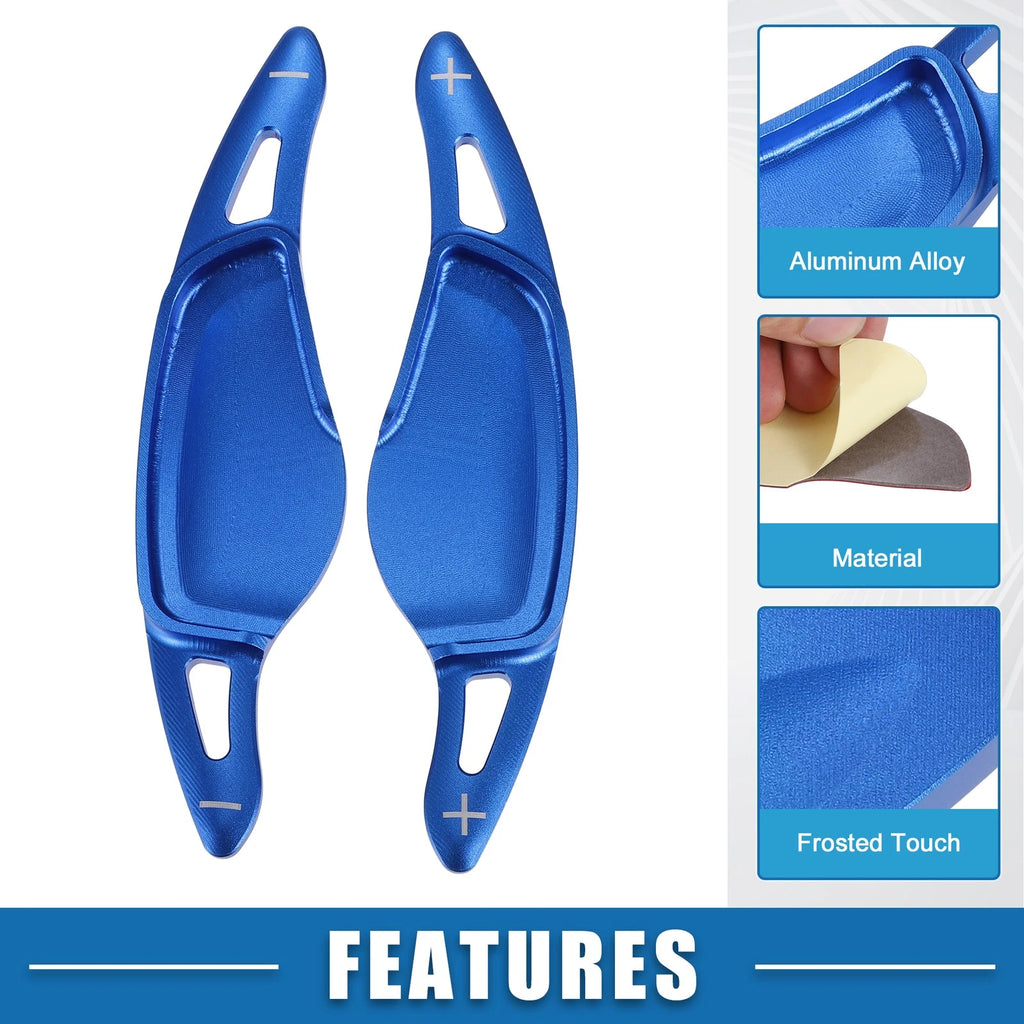 Set of 2 Steering Wheel Shift Paddle Covers for BMW 3 Series (2019–2020) Blue
