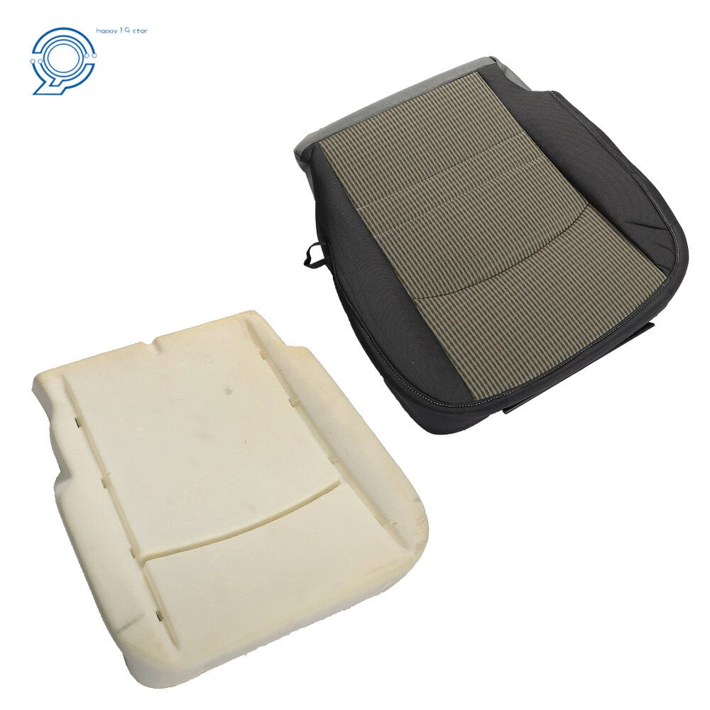 Driver Bottom Gray Cloth Seat Cover + Foam Cushion for Dodge Ram 1500 (2009–2012)