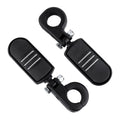 1-1/4" Matte Black Engine Guard Foot Pegs for Harley Touring Sportster