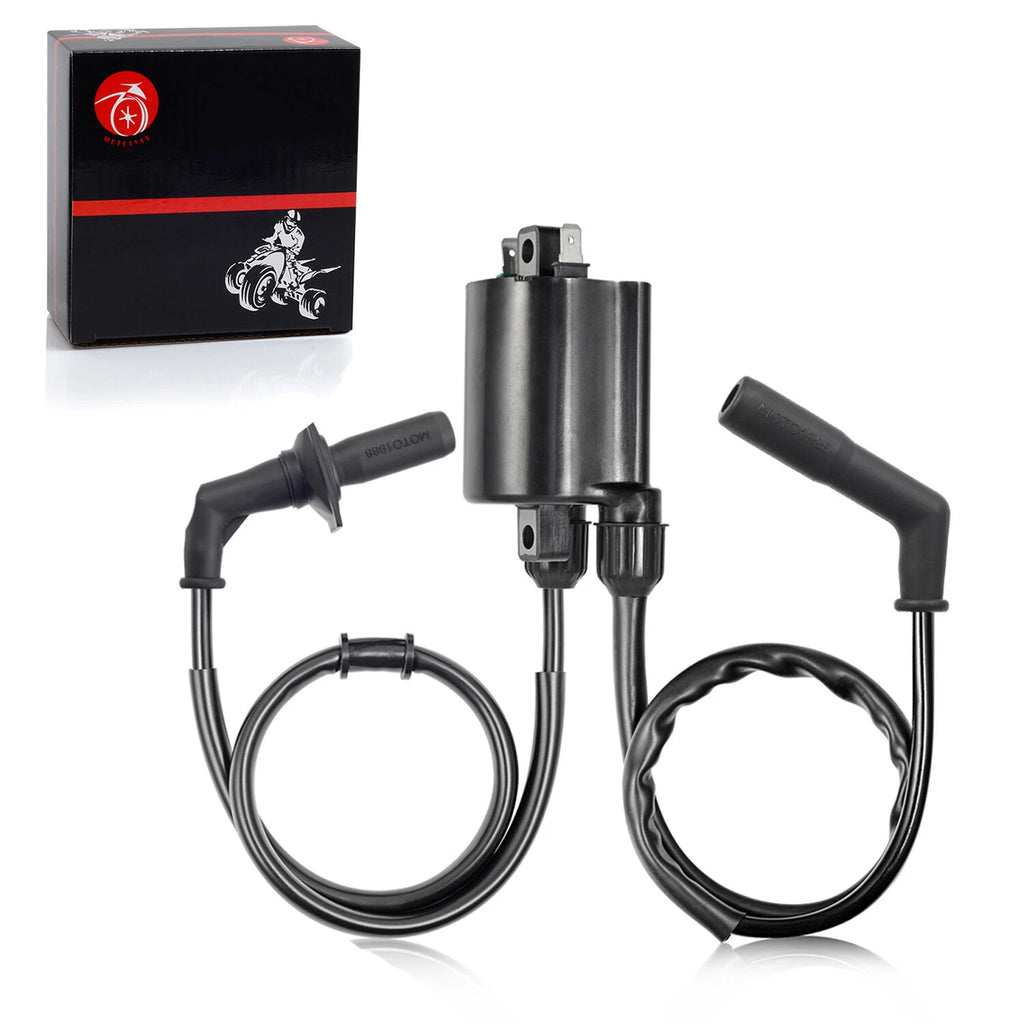 2X Ignition Coil & Spark Plug Cap Kit for Honda Shadow ACE 1100 (1995–2001)