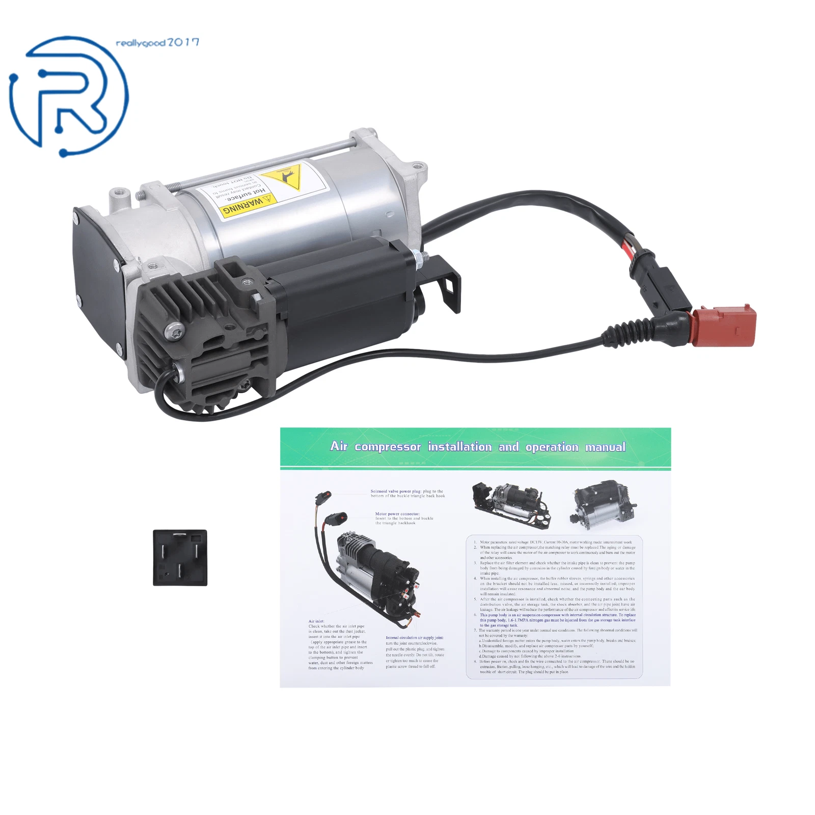 Air Suspension Compressor Pump for Ram 2500 3500 (2014–2022)