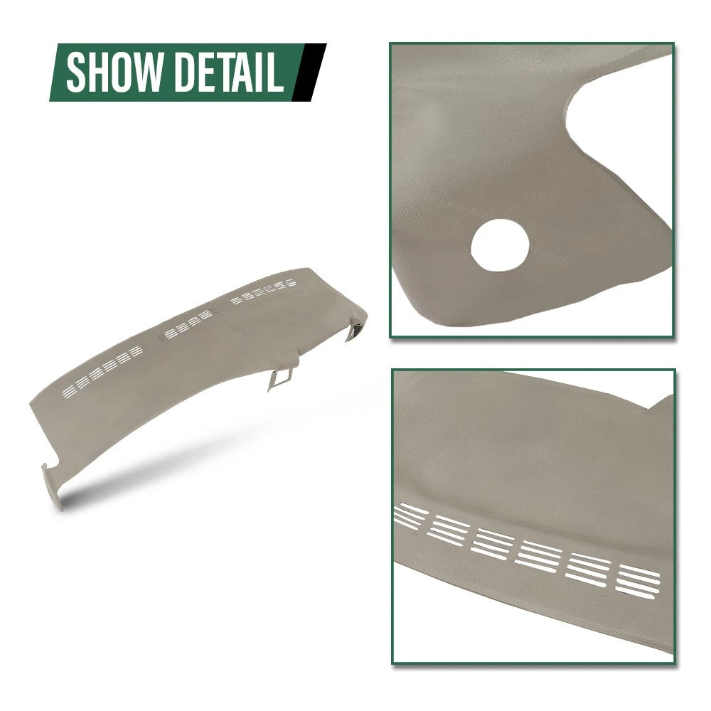 Dash Cover for Silverado Sierra (1999–2006) Light Gray TPE Overlay