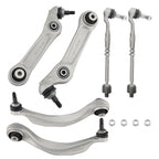 Set of 6 Front Lower Control Arms Tie Rods for BMW 5 6 Series (F06 F10)