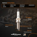 Iridium Spark Plugs for Hyundai Kia 1.8L 2.0L (9723 AI5702 XP5702)