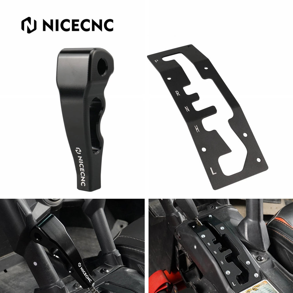 Shifter Gate Plate Panel & Knob Handle for Can-Am Maverick X3 R RR (2017–2023)