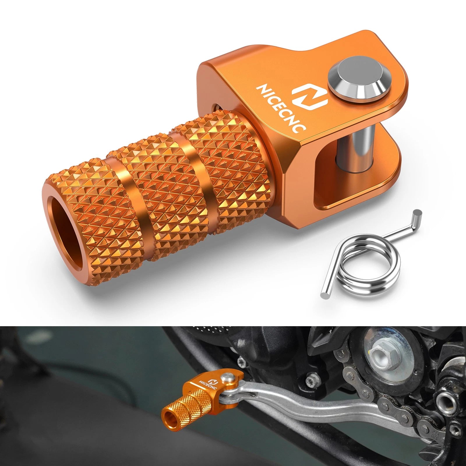 NICECNC Gear Shift Lever Pedal Adjustable Tip for KTM 690 Enduro SMC R (2009–2024)