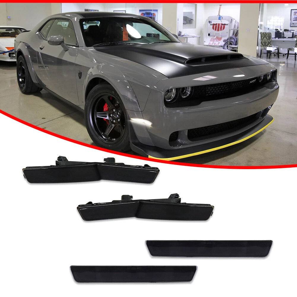 Smoked LED Side Marker Lights for Dodge Challenger SRT Widebody (2018–2022)