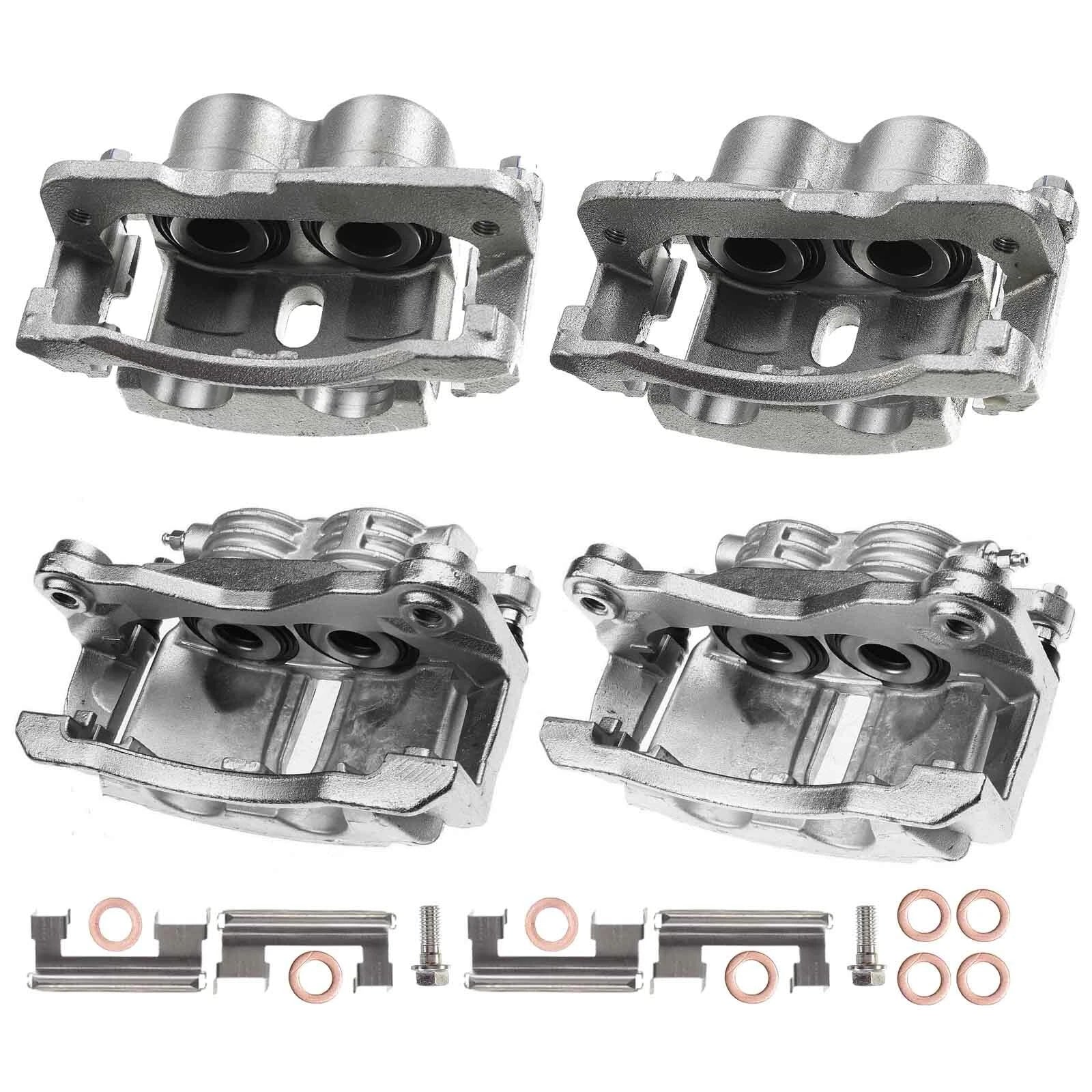 Front & Rear Brake Caliper Set for Chevy Silverado 1500 Sierra (2002-2005)