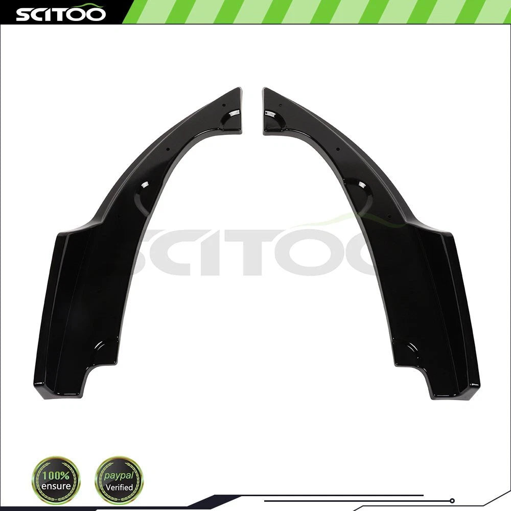 2X Rear Bumper Lower Side Splitters for Honda Civic (2016–2018)