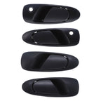 4 x Front & Rear LH + RH Door Handle Outer Black for Honda Civic (1991–1995)