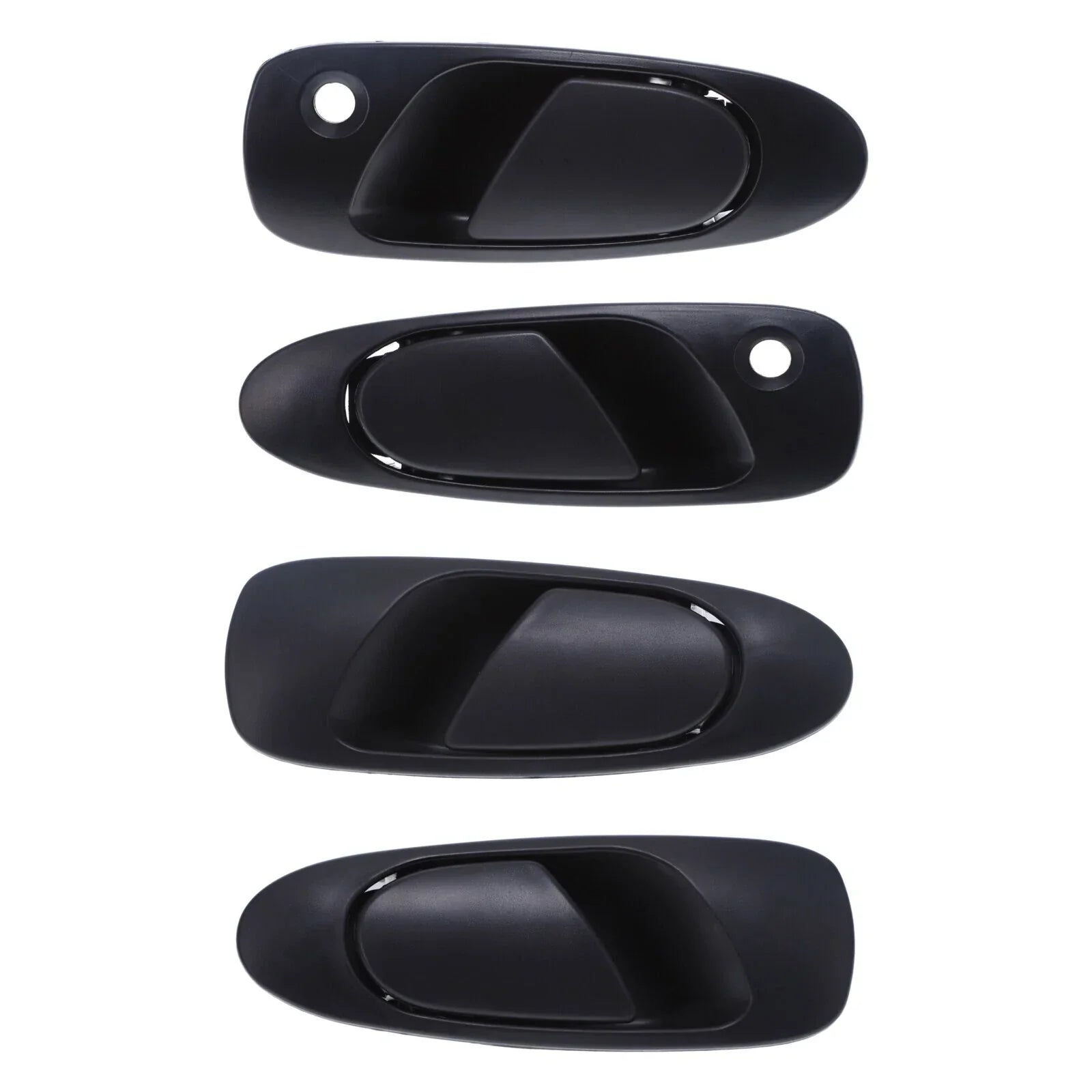 4 x Front & Rear LH + RH Door Handle Outer Black for Honda Civic (1991–1995)