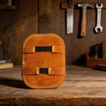 Welding Hand Shield for Universal Use (20cm x 15cm) - Heat Resistant Cowhide & Aluminum