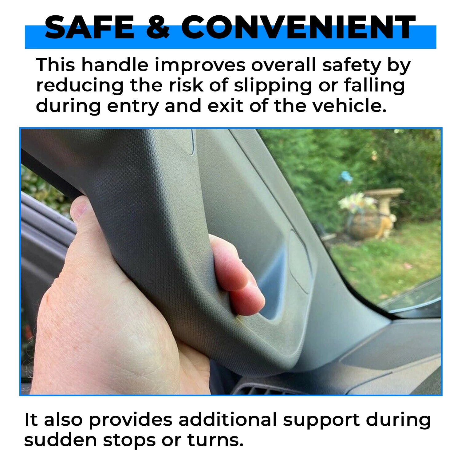 Left Driver A Pillar Assist Handle for Chevy Silverado GMC Sierra (2014–2019)