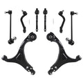 8pc Front Lower Control Arm Sway Bar End Link Tie Rod for Hyundai Sonata (2011–2014)