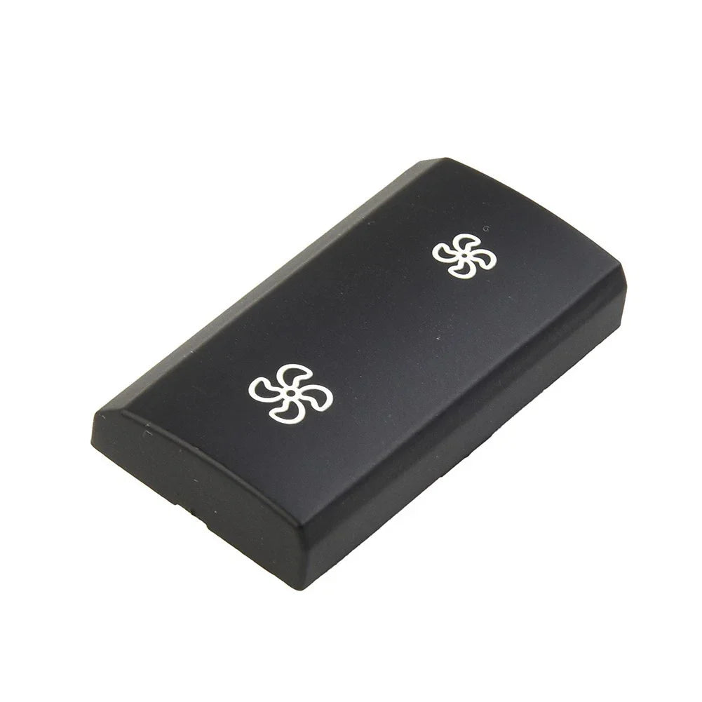 Fan Button for Car A/C Heater Controls Black Plastic Panel