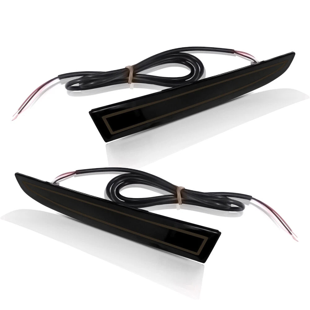 LED Smoked Rear Bumper Reflectors for Cadillac ATS (2013–2017) & XT5 (2017–2018)