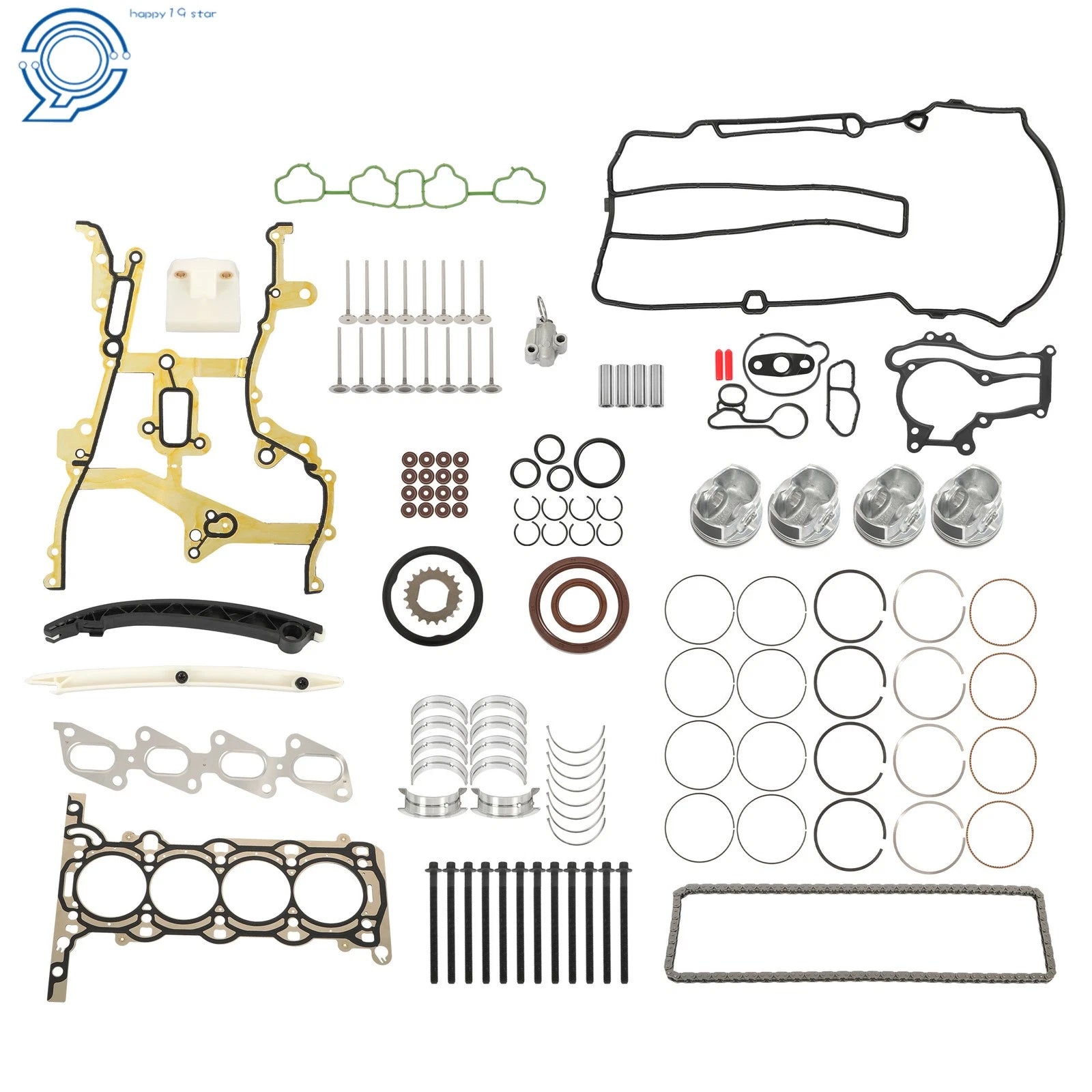 Engine Pistons Overhaul Kit for Chevy Cruze Buick 1.4L Turbo (2011–2016)