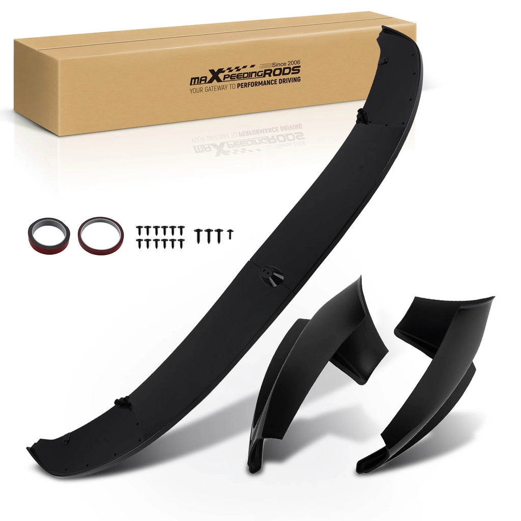 ABS Front Lip Spoiler for BMW F10 5 Series M Sport (2011–2016) Gloss Black