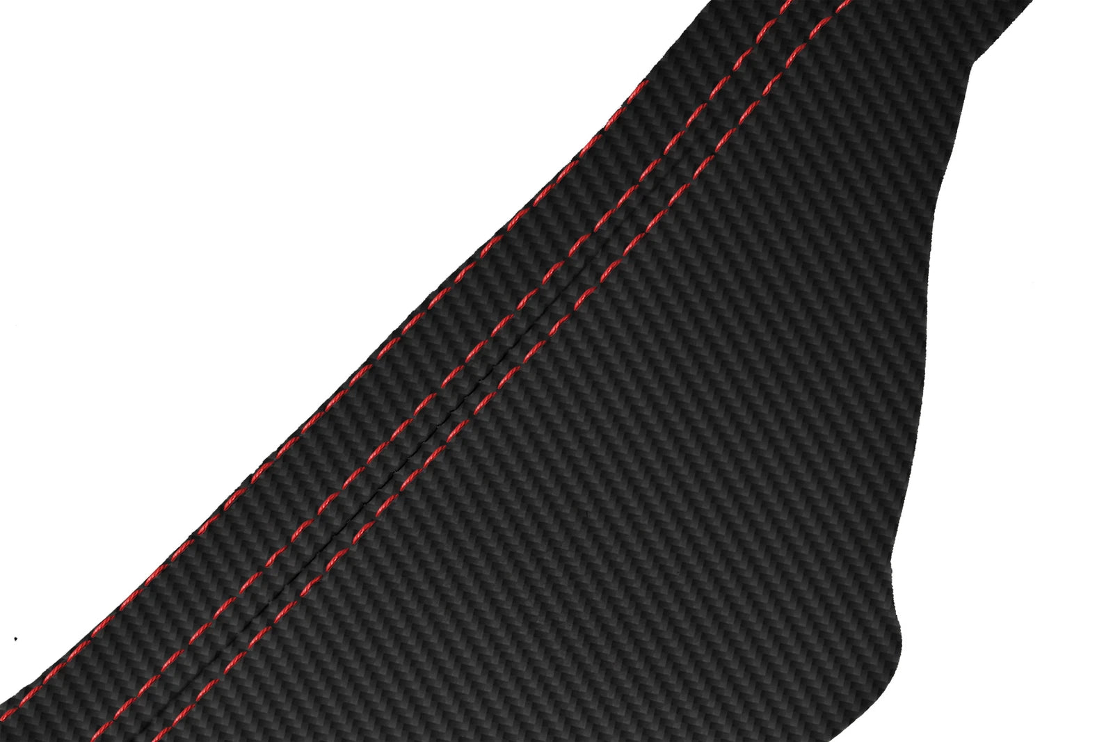E Brake Boot Cover for Audi TT (1998–2006) Carbon Fiber Red Stitch