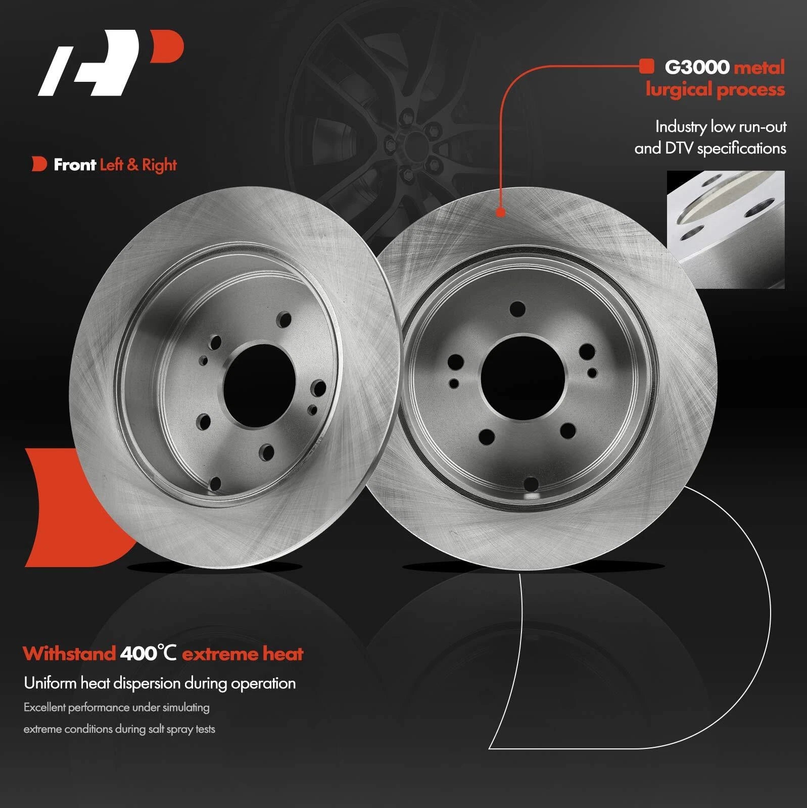 Rear Disc Brake Rotor for Mitsubishi Endeavor (2004–2011)