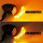 4X Black Motorcycle Turn Signals for Universal Models (EPY)