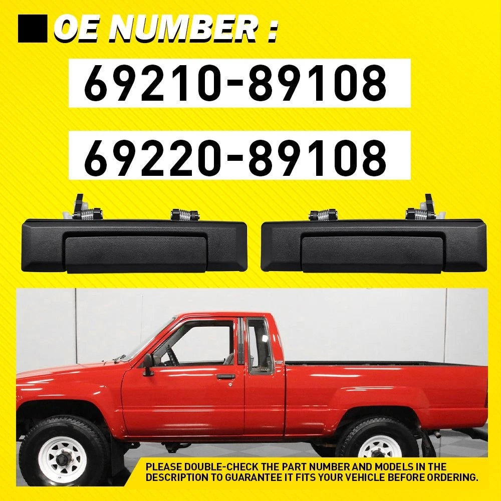 Front Door Handle Set for Toyota Pickup 1984-1988, 4Runner 1984-1989
